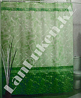 Водонепроницаемая тканевая шторка для ванной Miranda Mermer Su Водные блики (зеленая) 180*200