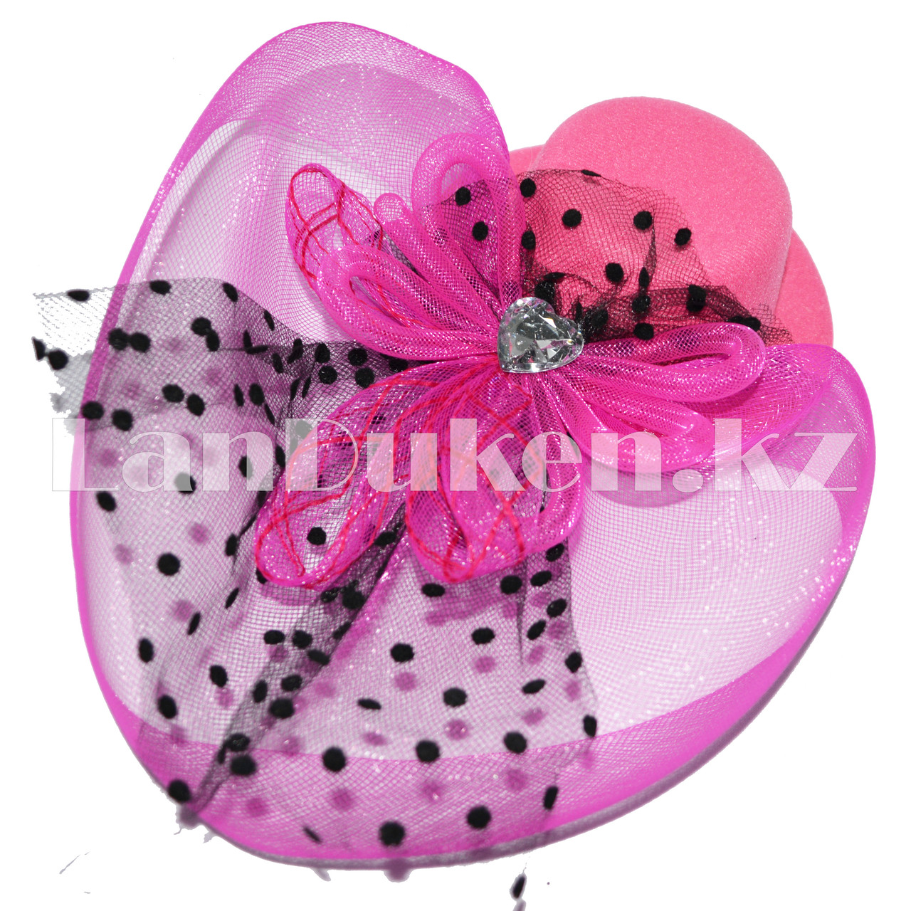Женская мини шляпа (розовая) - фото 4 - id-p48954297