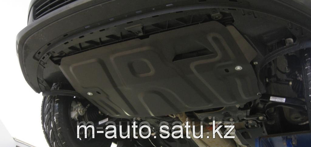 Защита картера двигателя и кпп на Hyundai Genesis/Хюндай Дженезис 2008-
