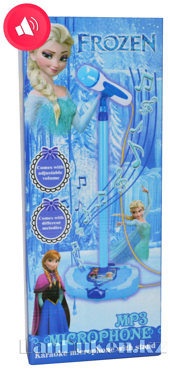 Детский караоке микрофон со стойкой Холодное сердце (Frozen) - фото 1 - id-p45263051