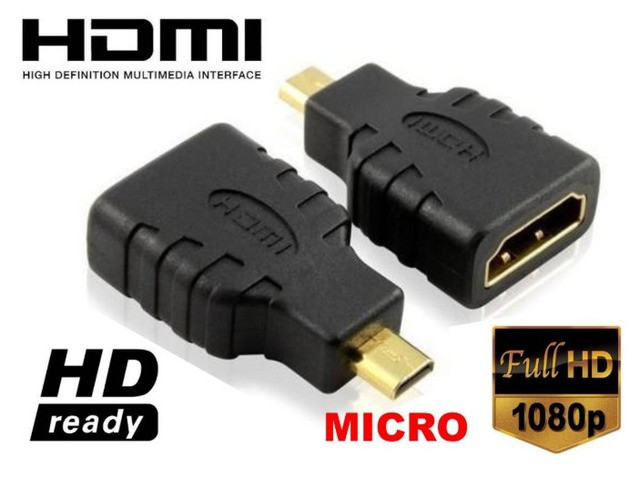 Переходник HDMI F/MICRO HDMI; HDMI мама - MICRO HDMI папа