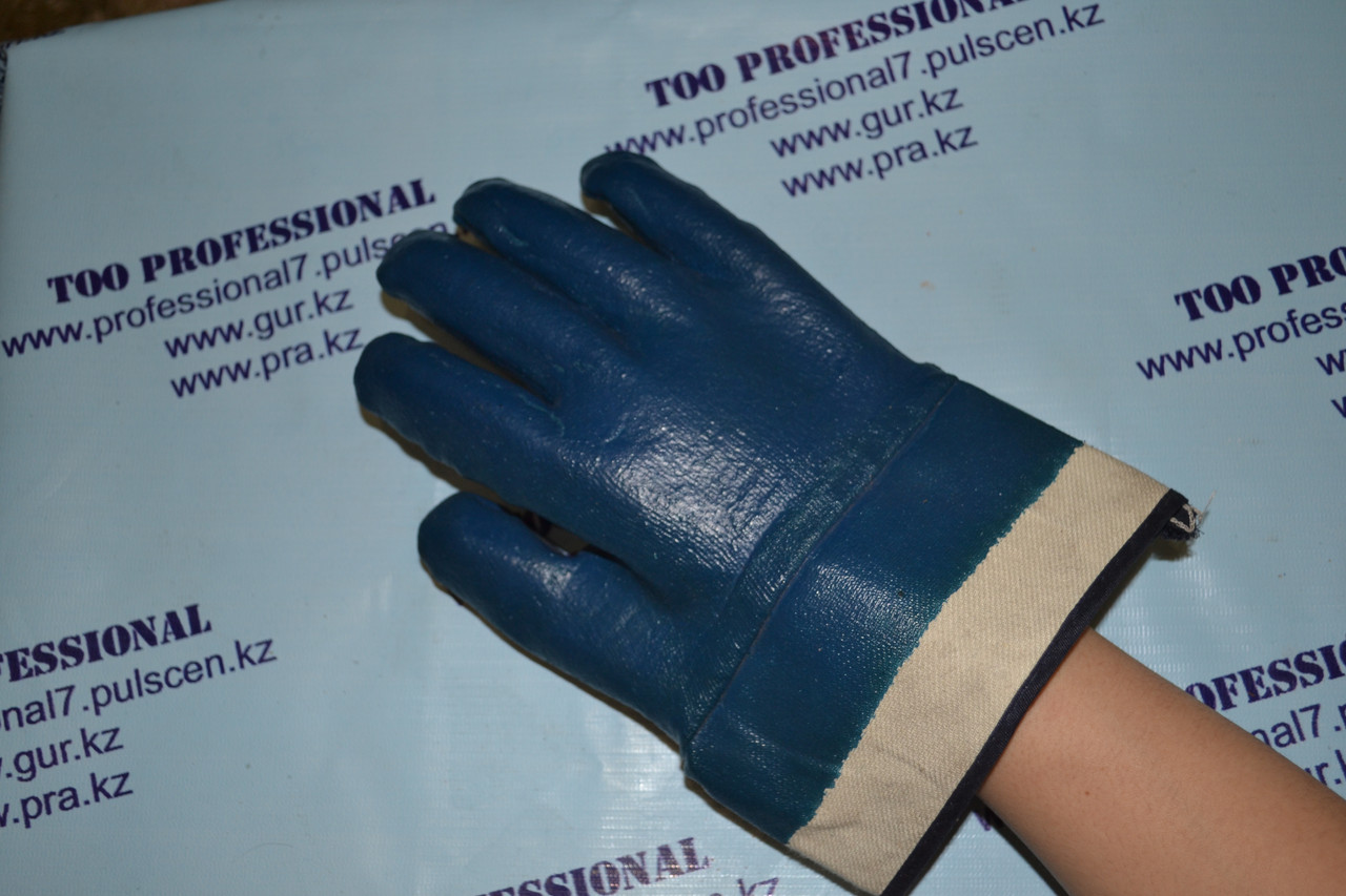 Перчатки ХБ с полным нитриловым покрытием - фото 1 - id-p36674735