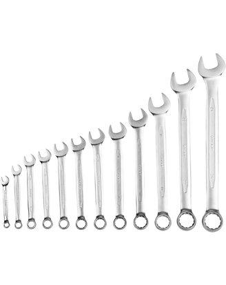 Гаечный комбинированный ключ набор ЗУБР ПРОФИ Cr-V сталь, хромированный, 6-24мм, 12шт., 27022-H12