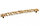 Мебельная ручка, замак, размер посадки 192 мм, цвет золото винтаж, фото 2