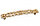 Мебельная ручка, замак, размер посадки 128 мм, цвет золото винтаж, фото 2