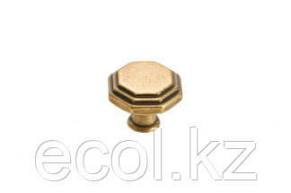 Мебельная ручка кнопка, цвет бронза античная французская