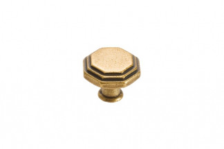 Мебельная ручка кнопка, цвет бронза античная французская