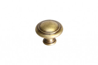 Мебельная ручка кнопка, замак, цвет бронза античная "Флоренция"
