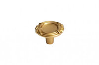 Мебельная ручка кнопка, замак, цвет золото матовое "Милан"