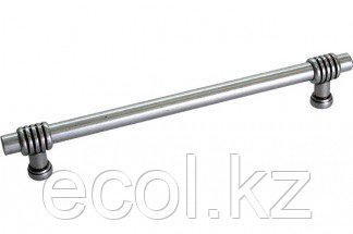 Мебельная ручка, замак, размер посадки 448 мм, отделка античное серебро