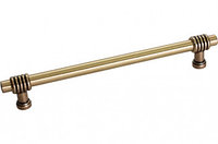 Мебельная ручка, замак, размер посадки 192 мм, отделка золото темное