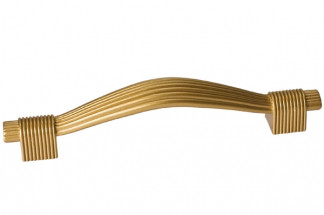 Мебельная ручка, замак, размер посадки 96 мм, цвет золото матовое