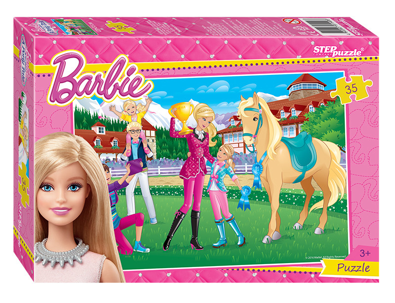Пазл 35 элементов. Barbie. Степпазл