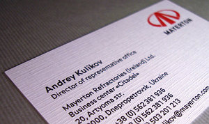 Визитки на дизайнерской бумаге