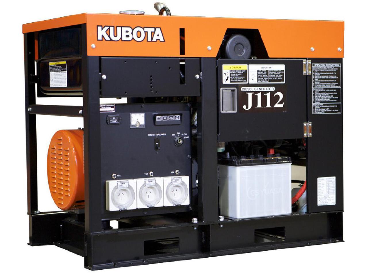 Дизельные генераторы Kubota GL 6000, Kubota J 106, Kubota GL 9000, Kubota J 108, Kubota J 310, Kubota J 112 - фото 2 - id-p49014264