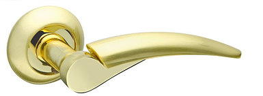 Ручка дверная раздельная Nota RM SG/GP-4 матовое золото/золото