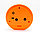 Часы-будильник круглые, оранжевые, 10 см, фото 2