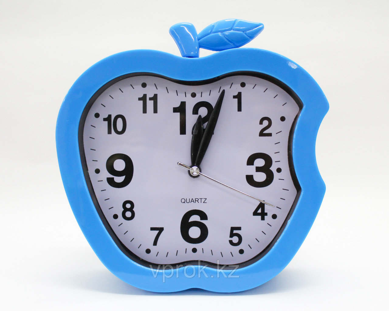 Часы-будильник яблоко, голубые, 15 см - фото 1 - id-p49023241