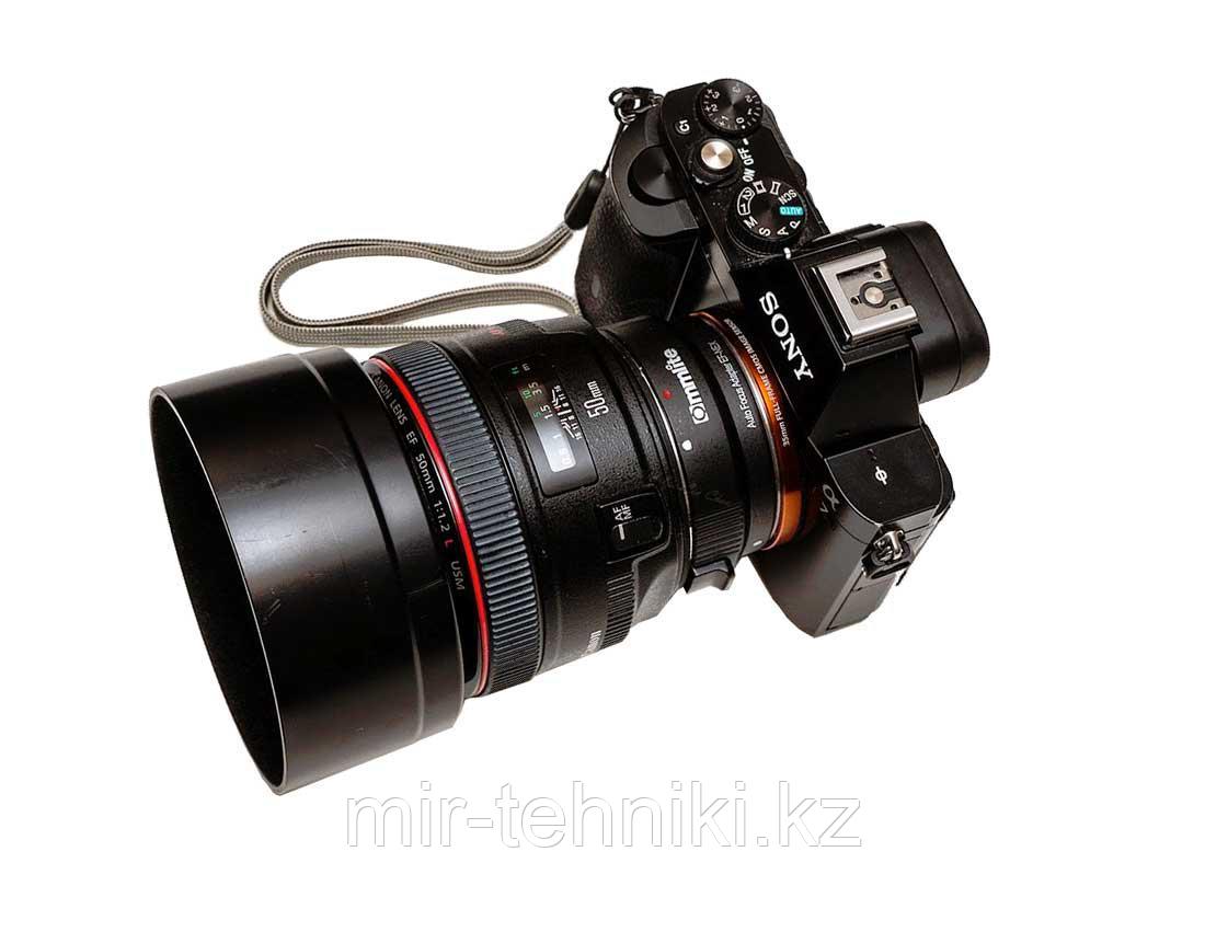 Переходник Commlite CM-EF-NEX B для объективов Canon EF/EF-S на байонет Sony E-mount - фото 3 - id-p49023752