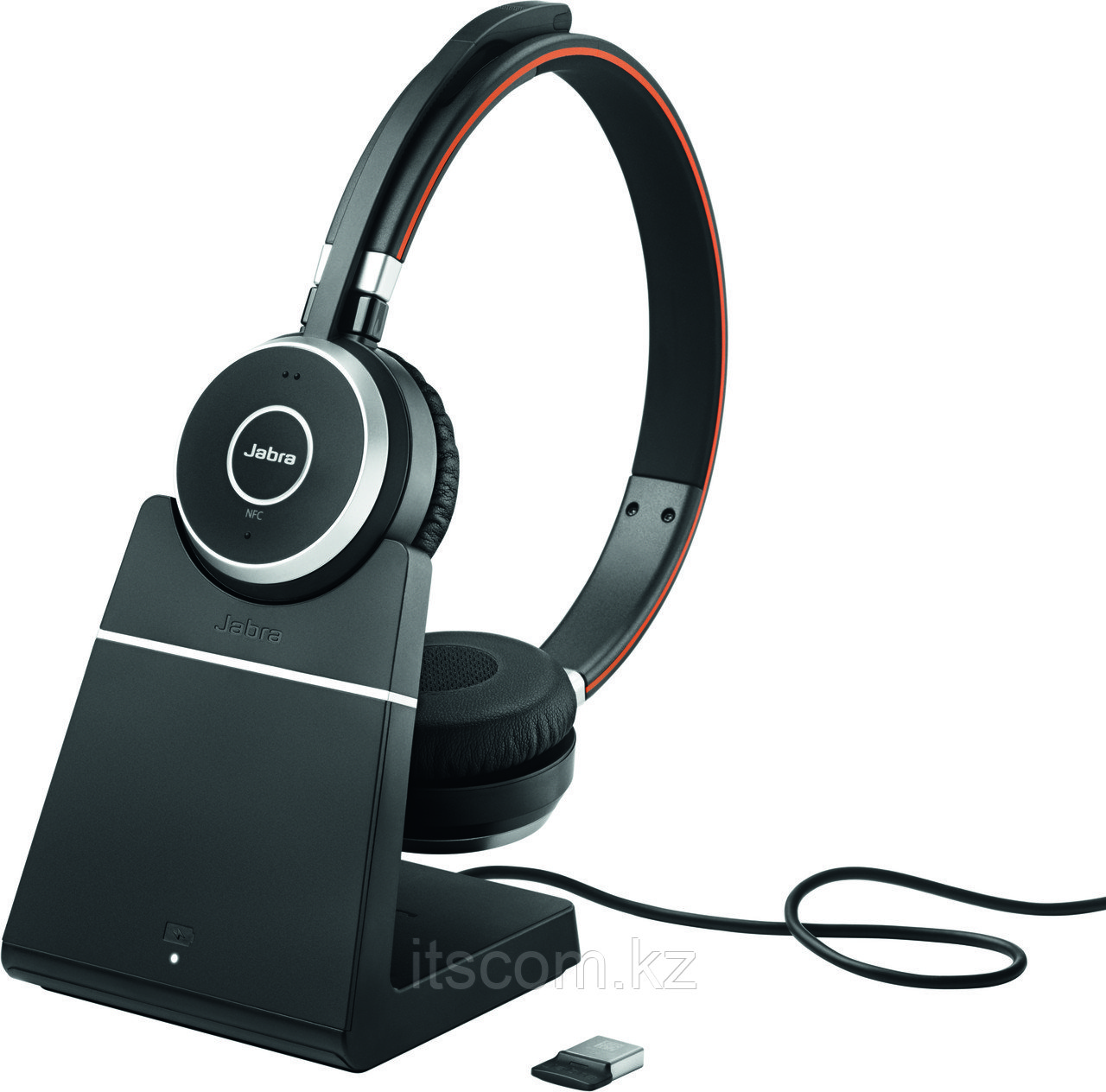 Беспроводная гарнитура Jabra Evolve 65 Charging Stand, Link370, Stereo UC (6599-823-499), фото 1