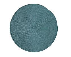 Круглая скатерть для сервировки стола, голубая, D 38 см