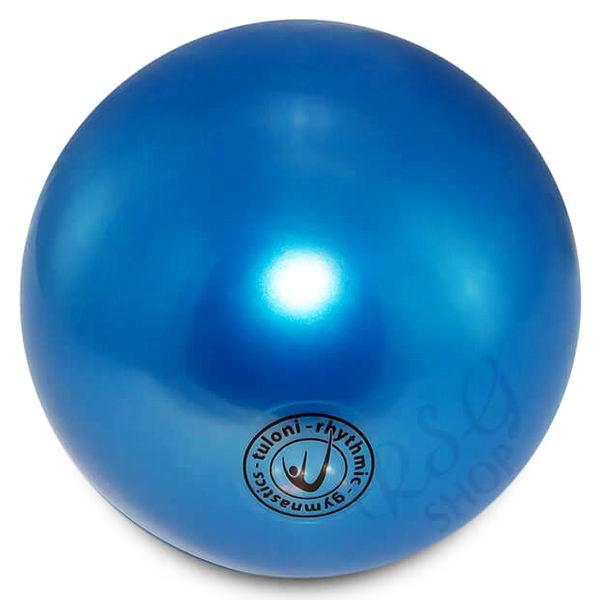 Мяч для художественной гимнастики с металлическим отливом 17-18 см Tuloni - фото 2 - id-p49032941
