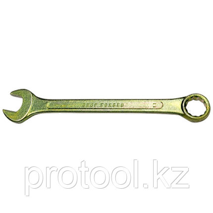 Ключ комбинированный, 10 мм, желтый цинк// СИБРТЕХ, фото 2