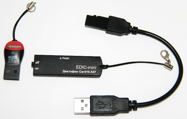 Диктофон цифровой Edic-mini Card16 A97 - фото 4 - id-p49034237
