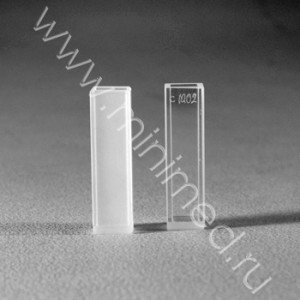 Кювета для фотометрии из стекла К-8 10х5 мм с уменьшенным объемом (1,5 мл)