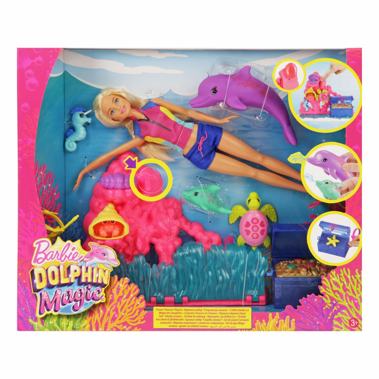 Barbie "Магия дельфинов" Игровой набор - Сокровища океана, Барби