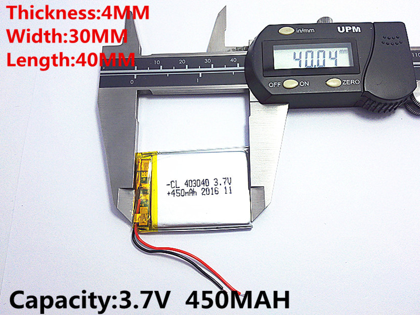 403040 Литий-полимерный аккумулятор 3.7V для GPS,MP3,MP4