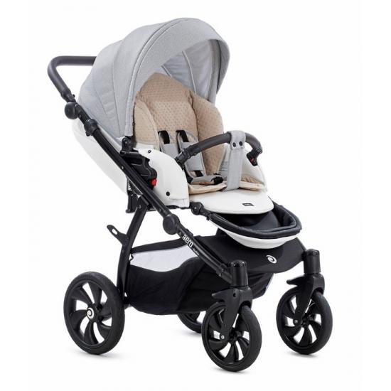 TUTIS коляска 2 в 1 AERO короб+прогулка Белая кожа