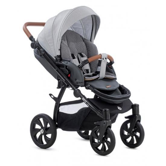 TUTIS коляска 2 в 1 AERO короб+прогулка Серая кожа