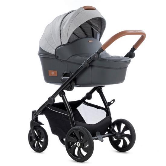 TUTIS коляска 2 в 1 AERO короб+прогулка Серая кожа