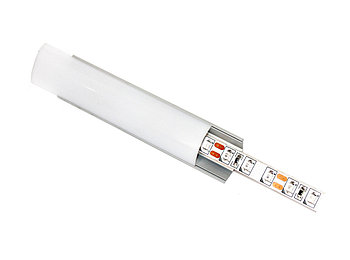 Алюминиевый профиль для подсветки с рассеивателем (угловой HC-008 15,7х15,7)  2М