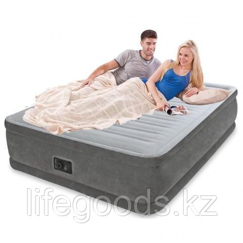 Двуспальная надувная кровать со встроенным насосом, Intex 64414