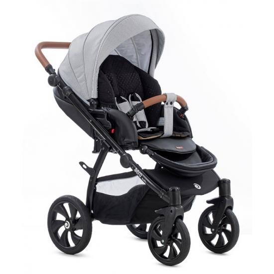 TUTIS коляска 2 в 1 AERO короб+прогулка Черная кожа