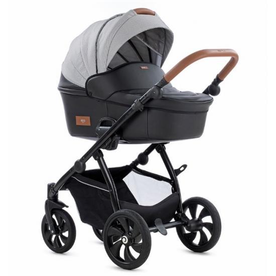 TUTIS коляска 2 в 1 AERO короб+прогулка Черная кожа