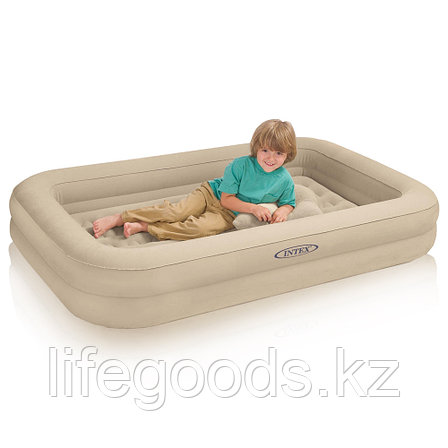 Детская надувная кровать с ручным насосом, Intex 66810, фото 2