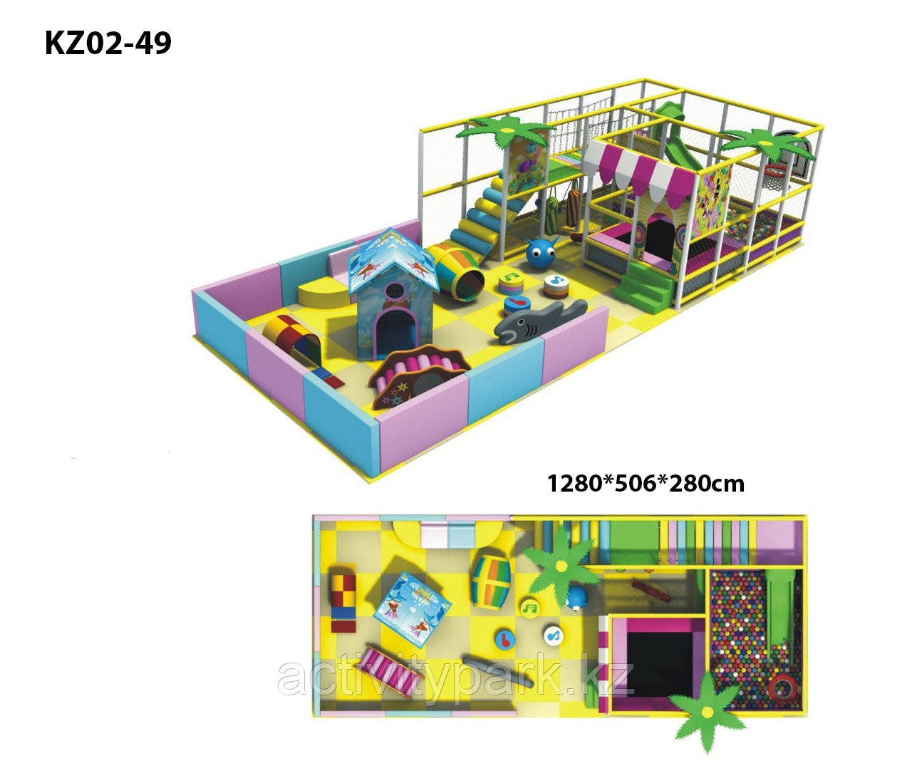 Игровой лабиринт для детских развлекательных центров