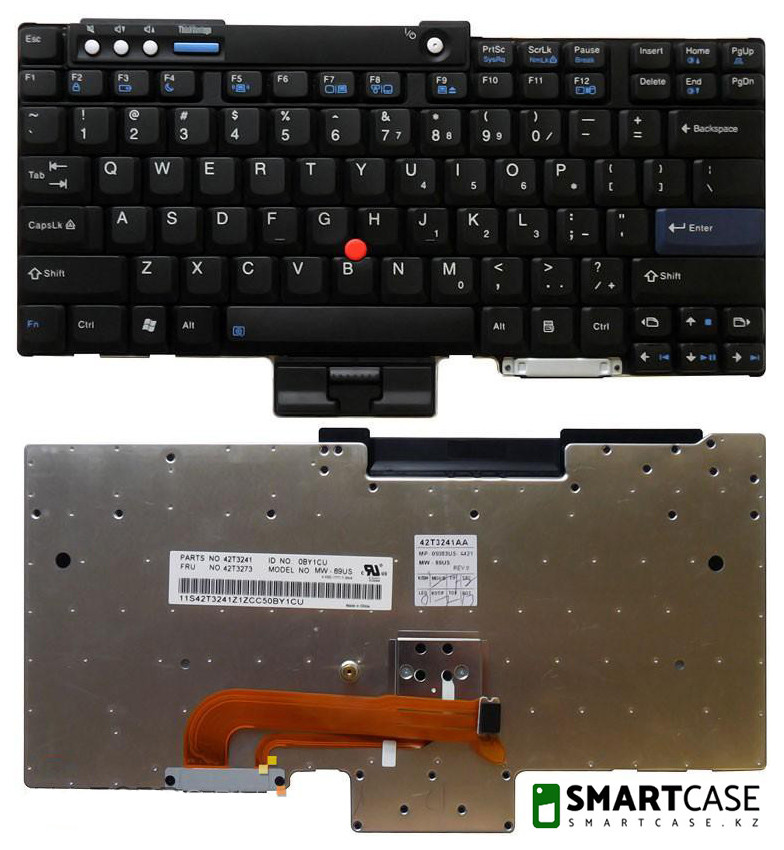 Клавиатура для ноутбука Lenovo Thinkpad R400, R500 (черная, ENG) - фото 1 - id-p49081733
