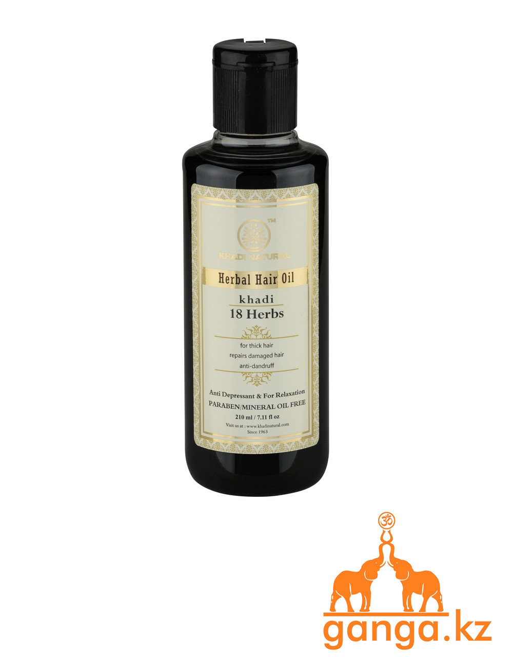 Масло для восстановления волос "18 Трав" (Hair Oil "18 Herbs" KHADI), 210мл - фото 1 - id-p49082279