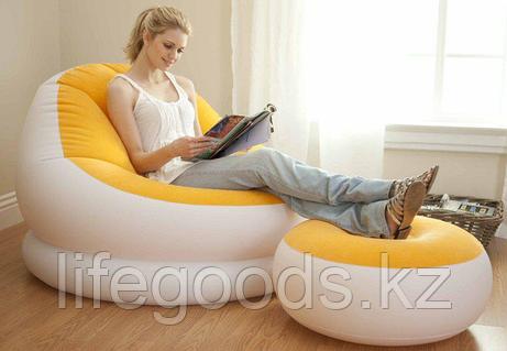 Как выбрать надувное кресло с пуфиком для дома