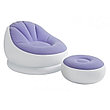 Надувное кресло с пуфиком, 3 цвета, Intex 68572, фото 3