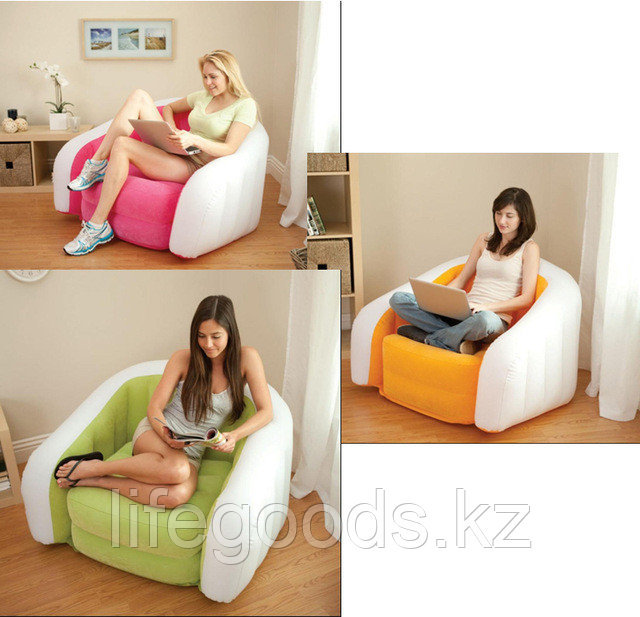 Надувное кресло Cafe Club Chair, Intex 68571 - фото 1 - id-p49082489