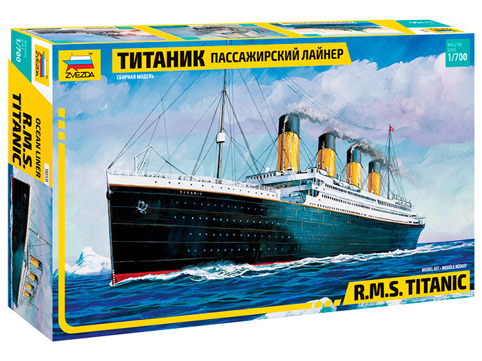 Сборная модель Пассажирский лайнер "Титаник", 1\700. Звезда