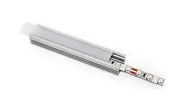 Алюминиевый профиль для подсветки с рассеивателем (накладной HC-006 17,5х12 2M)