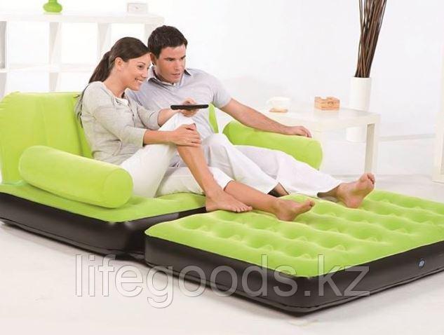 Надувной диван-трансформер с велюром, 3 цвета, Bestway 67356 - фото 2 - id-p49086805