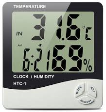 Цифровой термометр часы гигрометр LCD 3 в 1 HTC-1 - фото 1 - id-p34229430