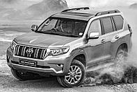 Рейлинги на крышу (пластик) для Toyota Land Cruiser Prado 150